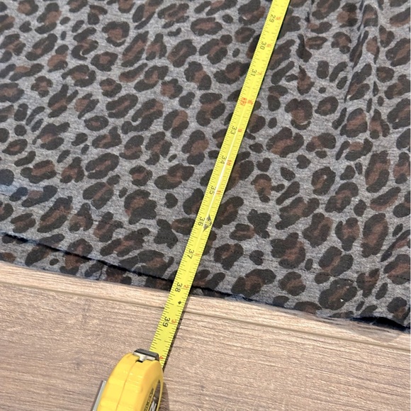 Ann Taylor Cheetah Print Wrap Tie Dress in Gravel Melange Gray Size Small - Picture 11 of 11